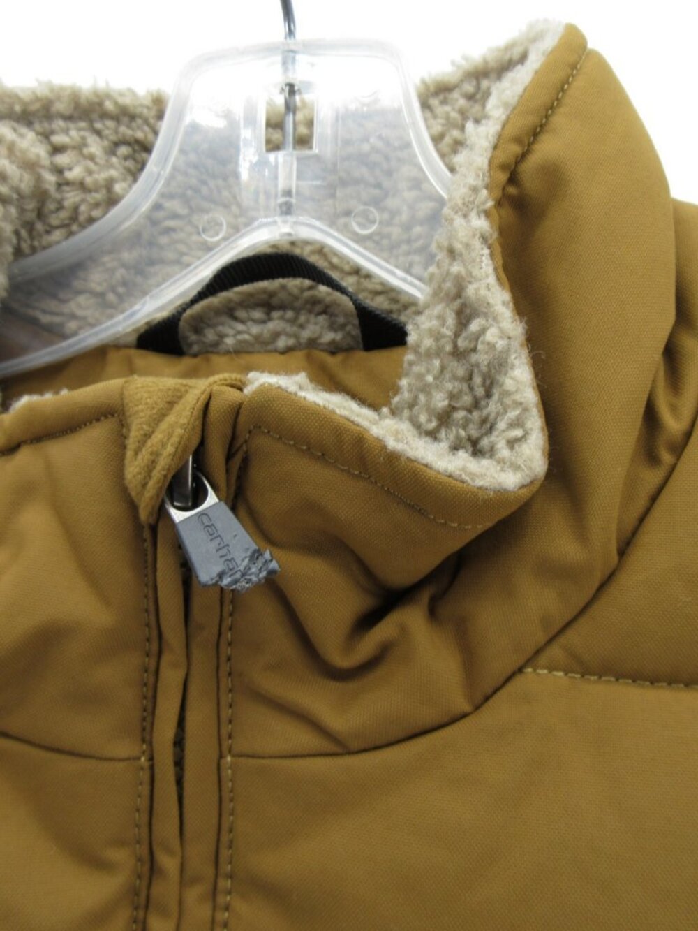 Carhartt Vest Large Rain Defender Puffer Sherpa Lined Loose Fit Jacket - Picture 8 of 14